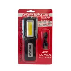 Grayzer GL-420 Çalışma Lambası 420 Lümen Mıknatıslı Şarjlı Led Fener
