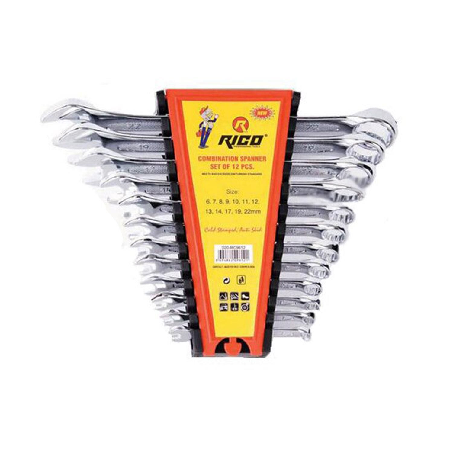 Rico 020-RC9612 Kombine Anahtar Seti 6-22 (12 Parça)