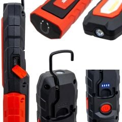 İzeltaş 14000005383 600 Lümen COB LED Şarjlı Büyük Boy Çalışma Lambası