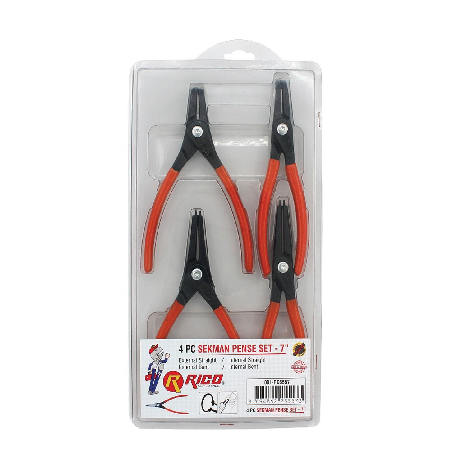 Rico 001-RC5557 Sekman Pense Seti 7'' (4 Parça)