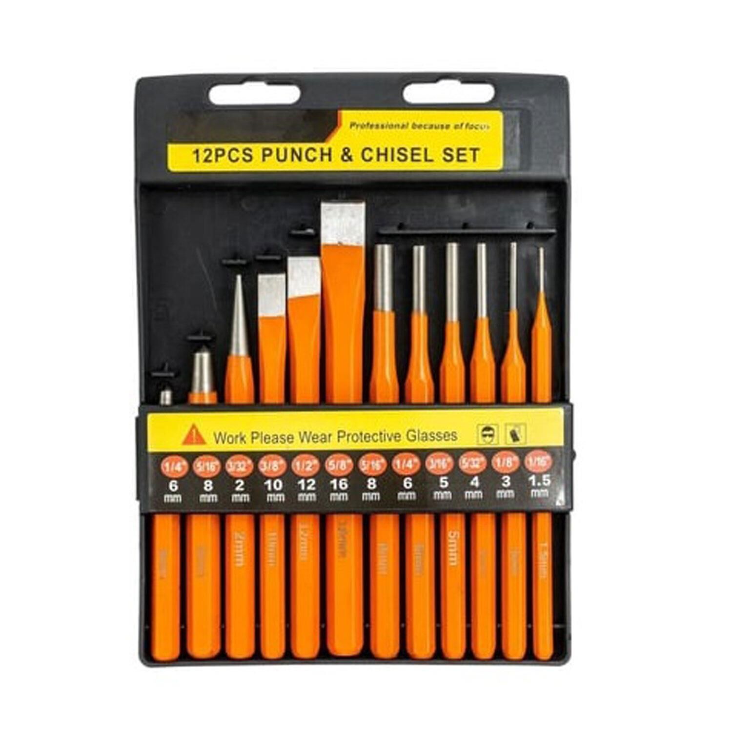 Grayzer Pim Zımba ve Keski Seti 12 Parça