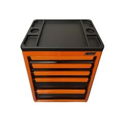 Rico Turuncu 5 Çekmeceli Takım Arabası