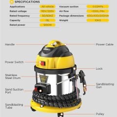 Autool HTS558 Ceviz Kumu Kumlama Makinesi (Karbon Temizleme)