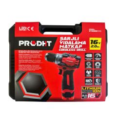 DHT D18000111 Çift Akülü Şarjlı Vidalama Li-İon 2.0 Ah - 16V