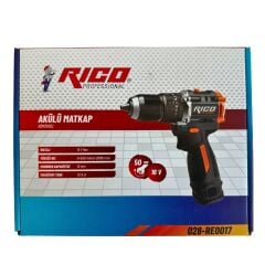 Rico 028-RE0017 Çift Akülü Şarjlı Matkap 16V