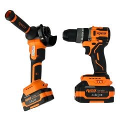 Rico 028-RE0040 Şarjlı Darbeli Matkap Ve Şarjlı Avuç içi Taşlama Seti 4Ah 20V