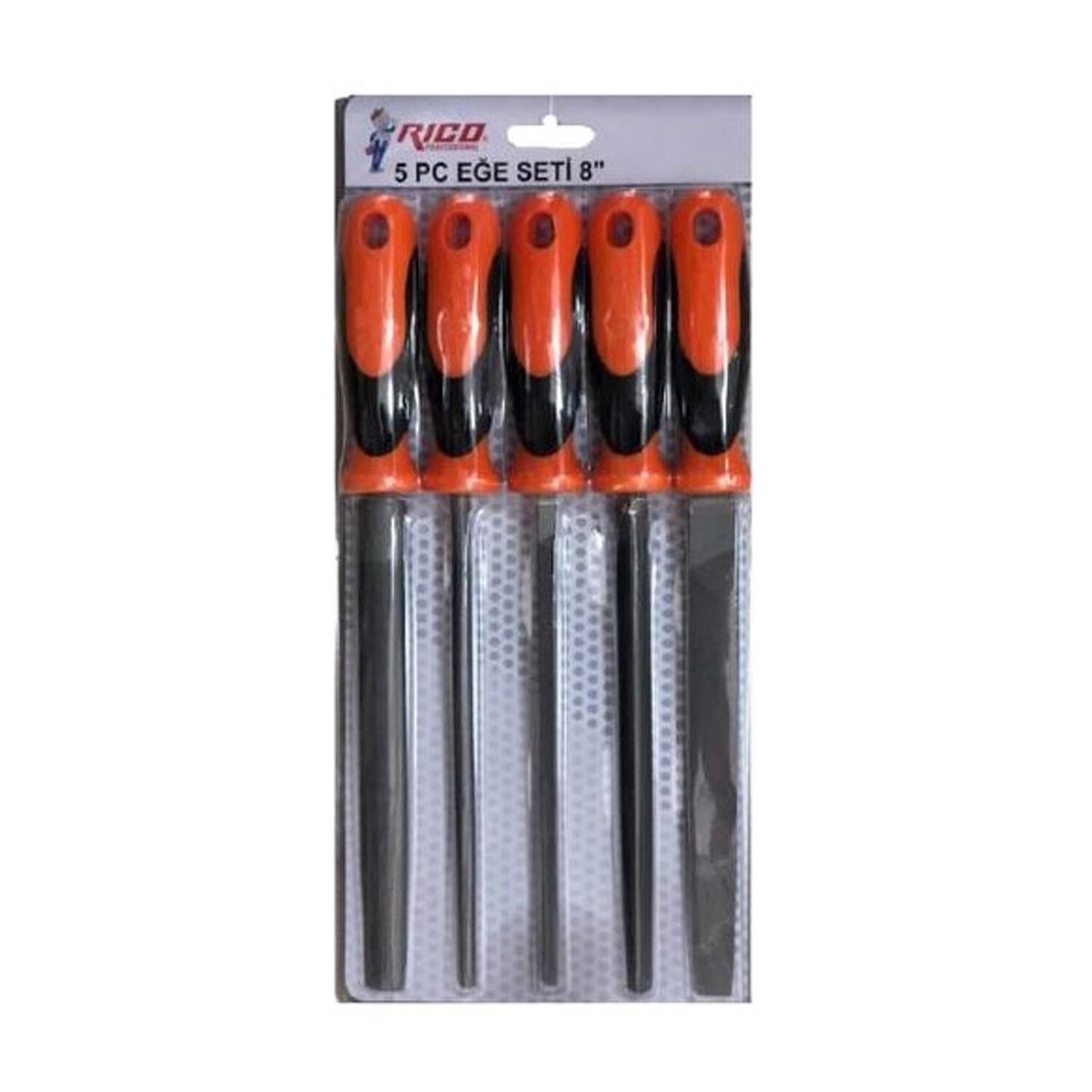 Rico 012-RC2160 Profesyonel Eğe Seti 8'' 5 Parça