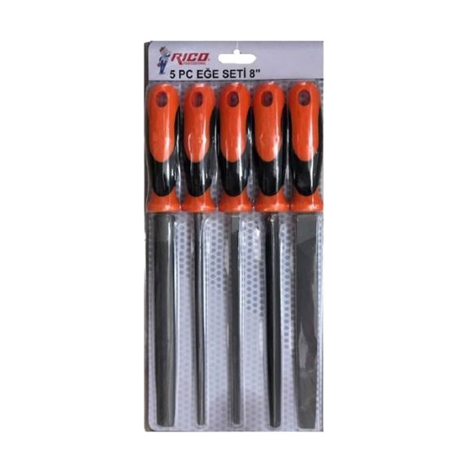 Rico 012-RC2160 Profesyonel Eğe Seti 8'' 5 Parça
