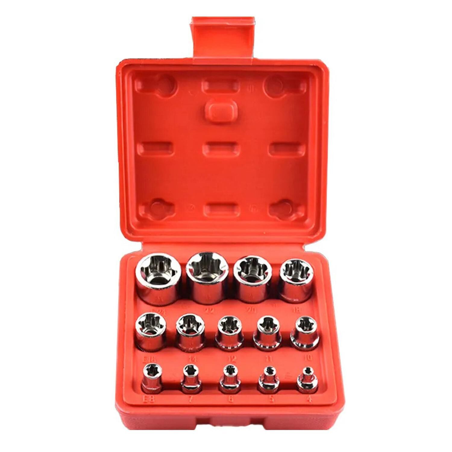 Grayzer Kısa İç Torx E Lokma Takımı 14 Parça