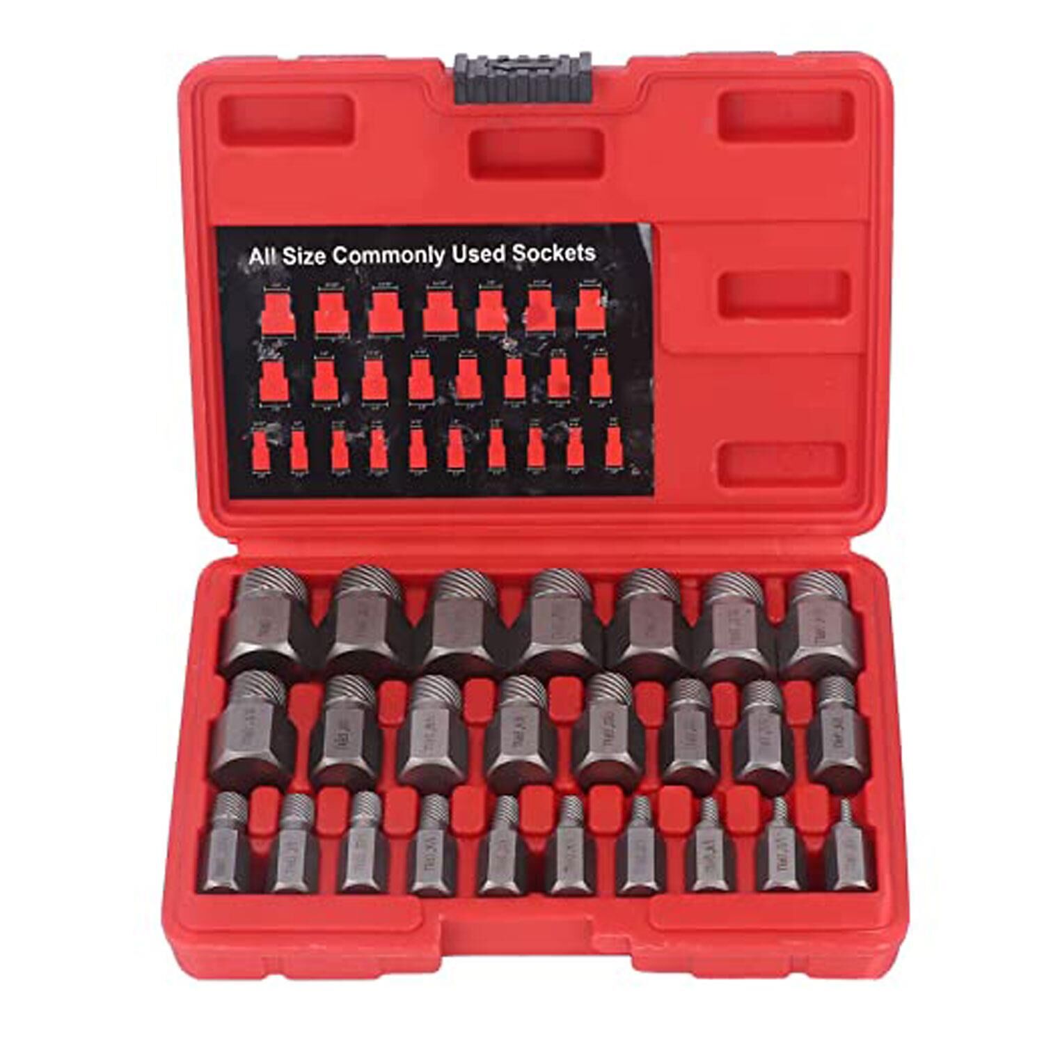 Grayzer Hasarlı Somun Vida Çıkarıcı Hex Seti 25 Parça