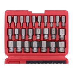 Grayzer Hasarlı Somun Vida Çıkarıcı Hex Seti 25 Parça