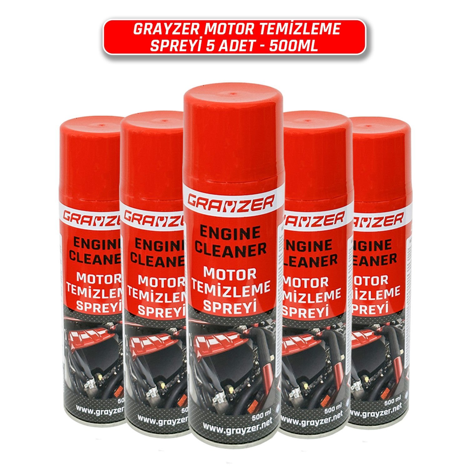 Grayzer Motor Temizleme Spreyi 500 ML -  5 Al 4 Öde