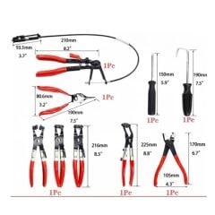 DHT D11120045 Hortum Kelepçe Pense Seti 9 Parça