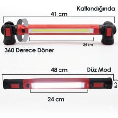 DHT D11010005 Çalışma Lambası 1200 Lümen Mıknatıslı Şarjlı Led Fener