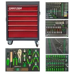 Grayzer NC276 6 Çekmeceli Dolu Takım Arabası 276 Parça (Takımlar Nt Tools)