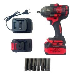 Pars PR-1593 1/2 Kömürsüz Çift Akülü Darbeli Somun Sıkma 1200 Nm